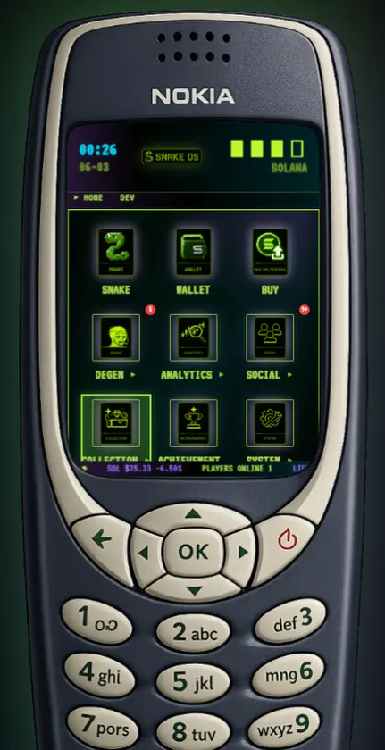 Snake OS screenshot 1
