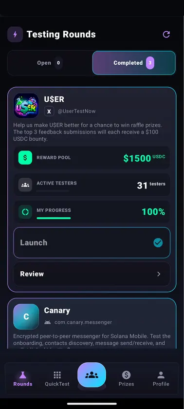 USER screenshot 3