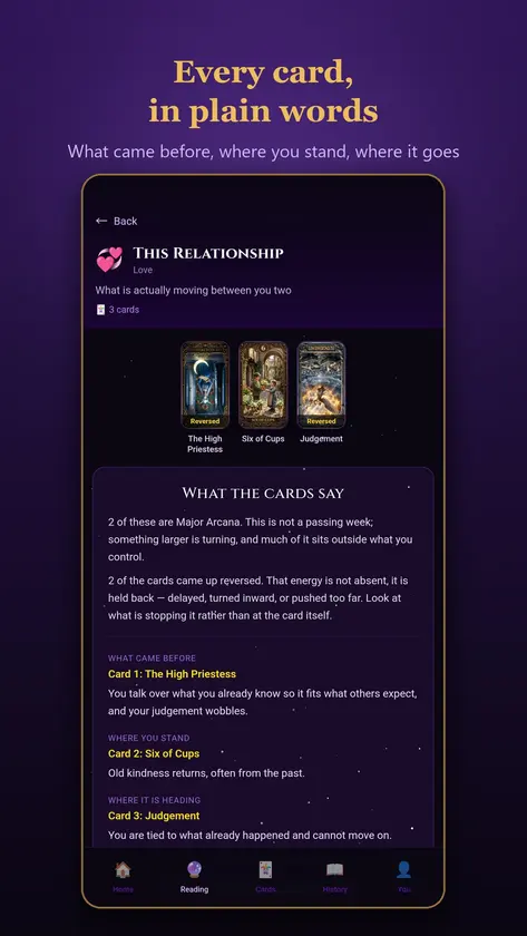 Momo's Tarot screenshot 4
