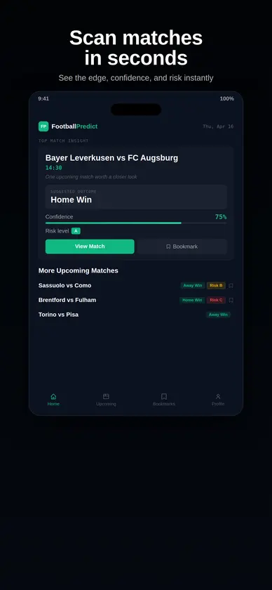 FootballPredict screenshot 1