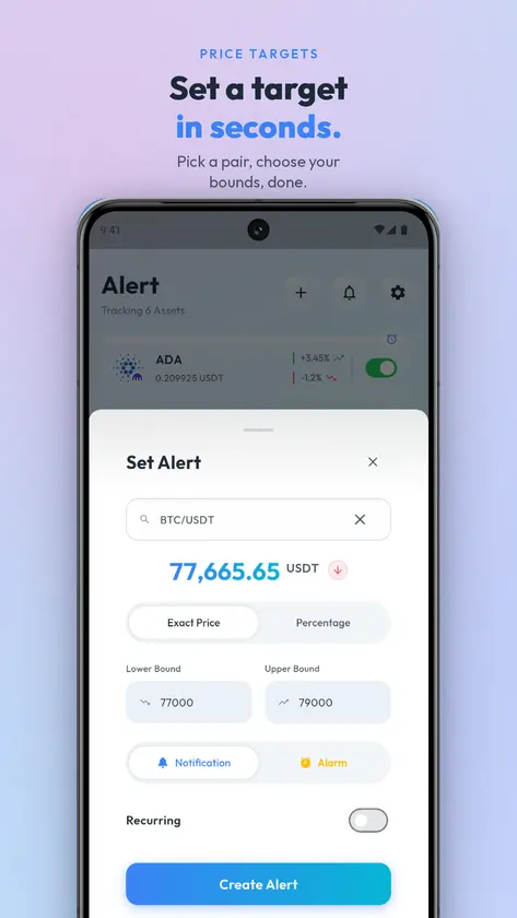 Crypto Alerts & Alarms screenshot 3