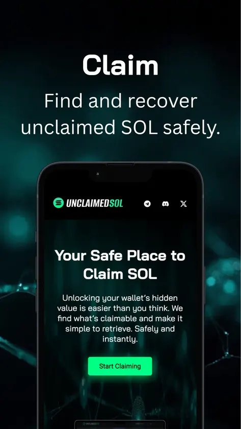 Unclaimed SOL screenshot 1
