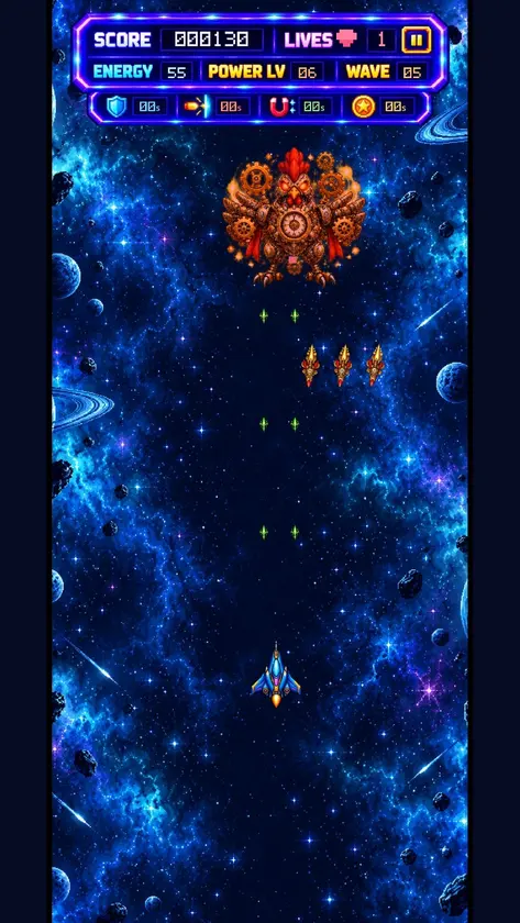 CosmoCluck Pixel Raid screenshot 4