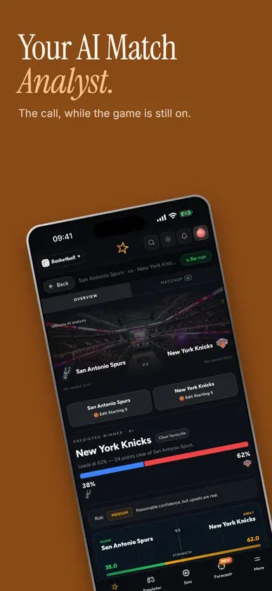 SimStar: Live AI Sports screenshot 1