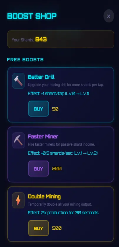 Neonshard screenshot 2