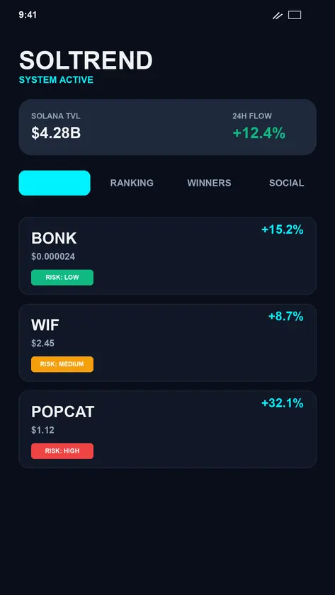 SolHunter - Meme Coin Scanner screenshot 2