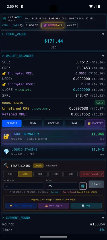 RefinORE AutoMiner screenshot 1