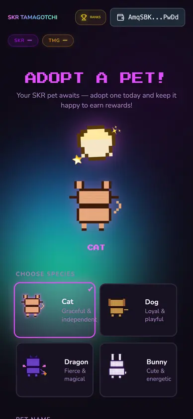 Tamagotchi SKR screenshot 1