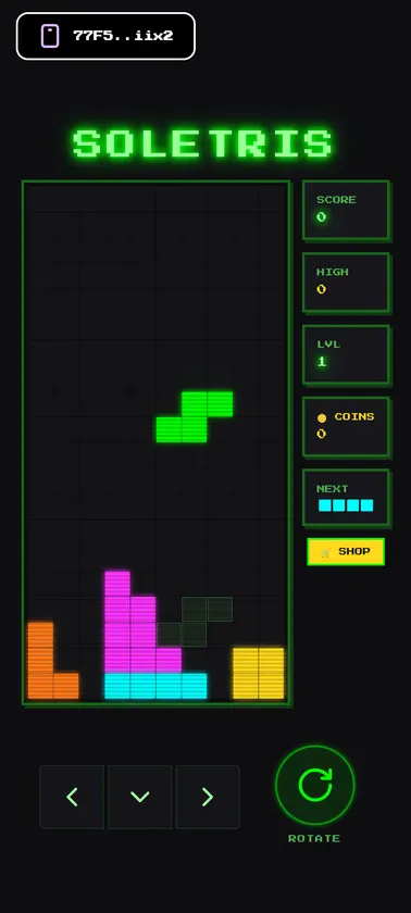 Retro Soletris screenshot 2