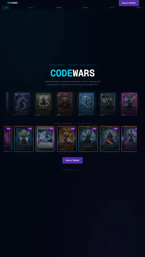 Code Wars - Programming Language Card Battle screenshot 1