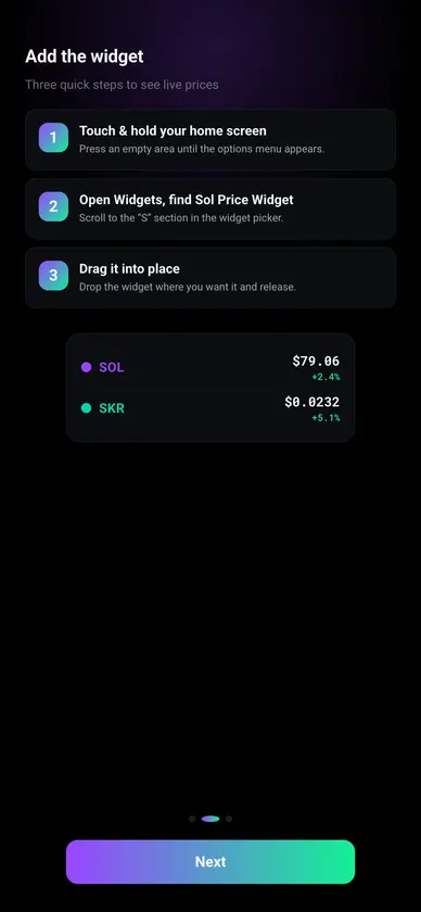 Sol Price Widget screenshot 7