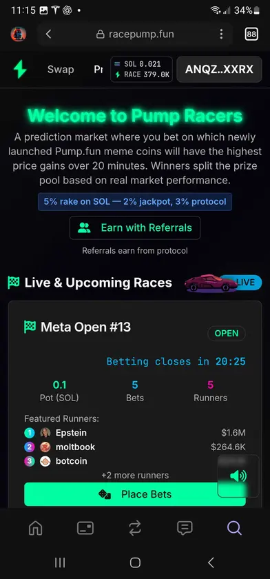 racepump.fun screenshot 4