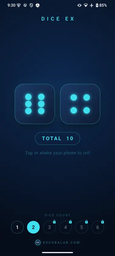 Dice EX screenshot 1