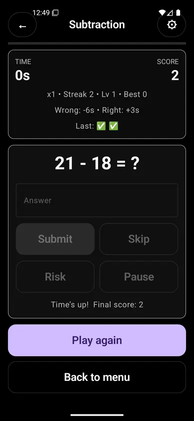 Math.sol: Speed screenshot 3