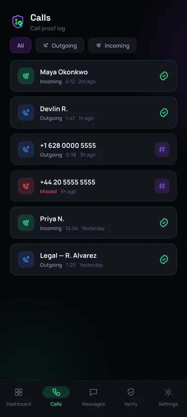 CallSealSkr screenshot 2