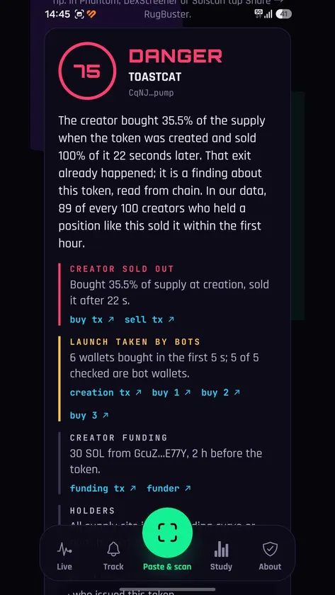 RugBuster screenshot 1