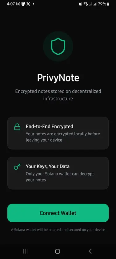 PrivyNote screenshot 2