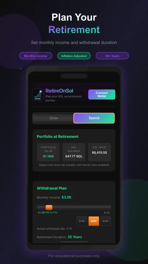 RetireOnSol screenshot 3