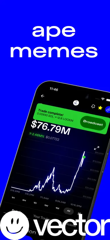 Vector: Buy Memecoins & Crypto screenshot 1