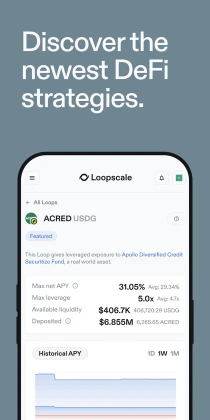 Loopscale: Earn USDC, SOL screenshot 5