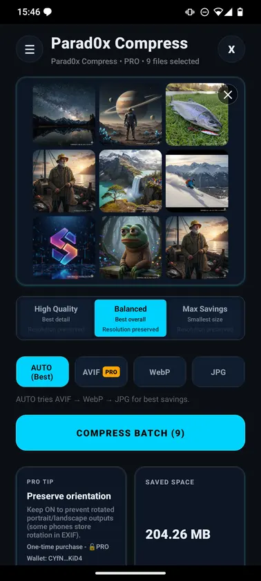 Parad0x Compress screenshot 2