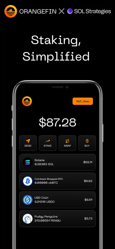 Orangefin by SOL Strategies screenshot 1