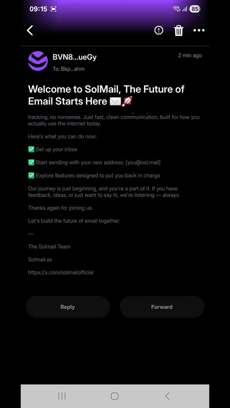 SolMail screenshot 5