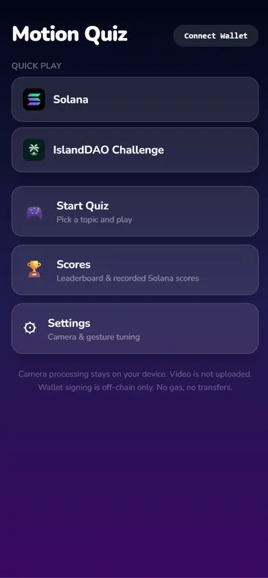 Motion Quiz screenshot 1