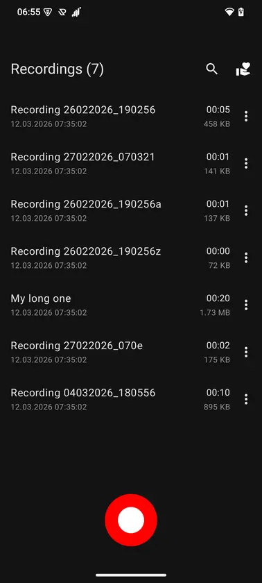 Recorder screenshot 3