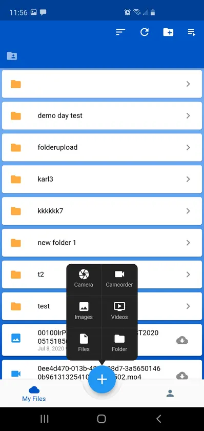 Storj Mobile screenshot 1