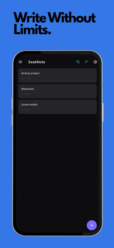 SeekNote screenshot 1
