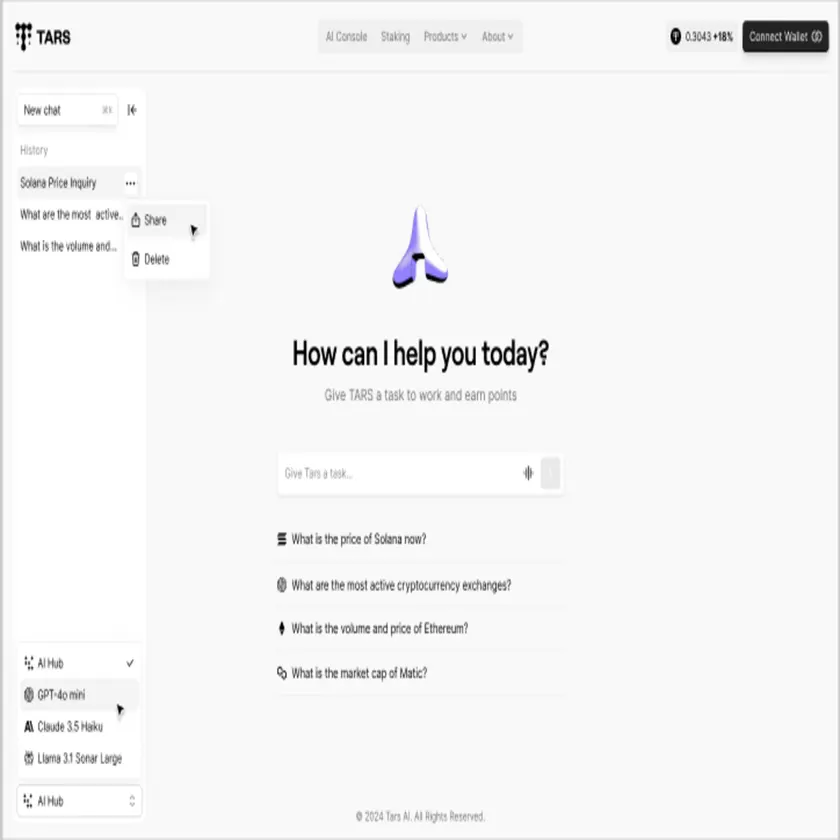 TARS Consumer AI screenshot 1