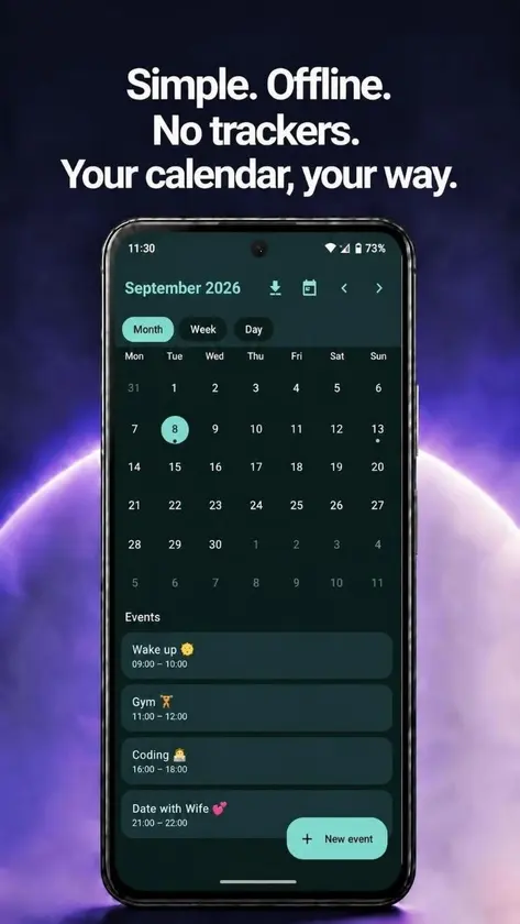 Seeker Calendar screenshot 1