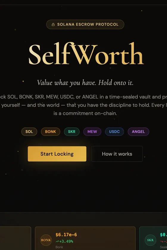 SelfWorth screenshot 1