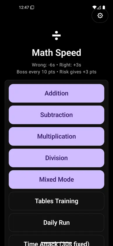 Math.sol: Speed screenshot 1