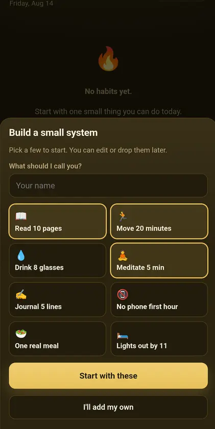 habit coach screenshot 2