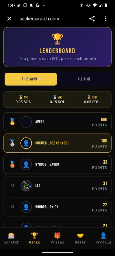 Seeker Scratch screenshot 3