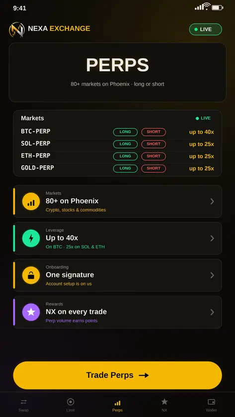 NEXA EXCHANGE screenshot 1