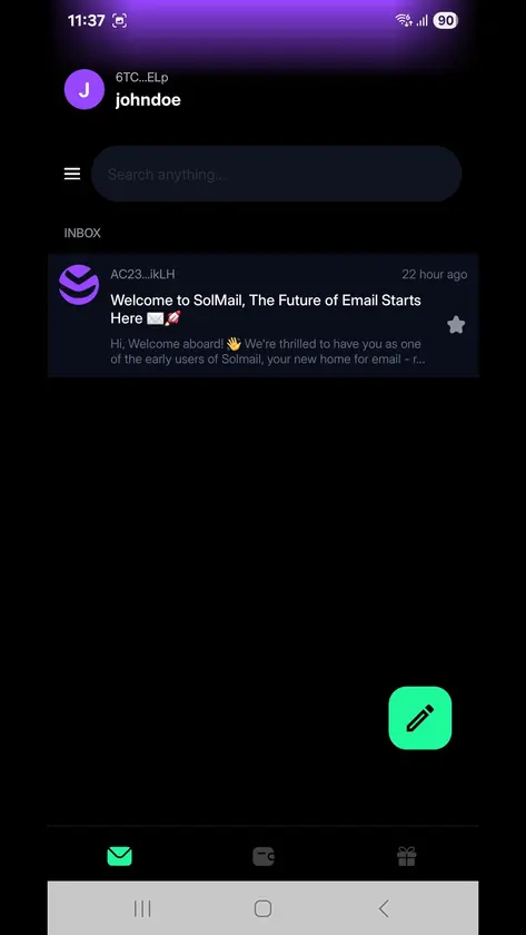 SolMail screenshot 3