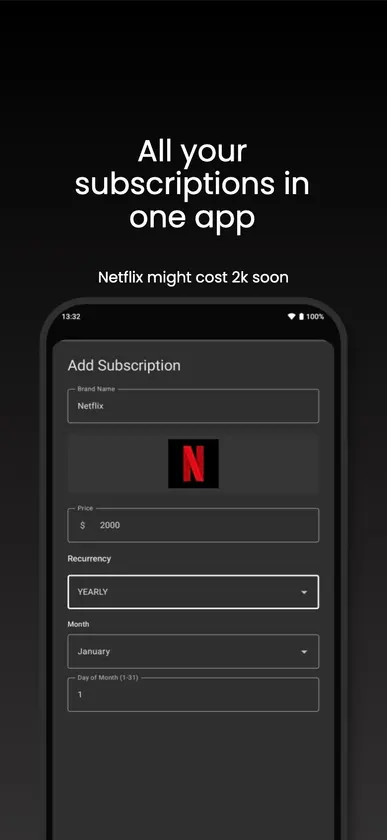 Subscriptions Management screenshot 3