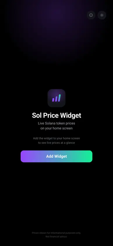 Sol Price Widget screenshot 5