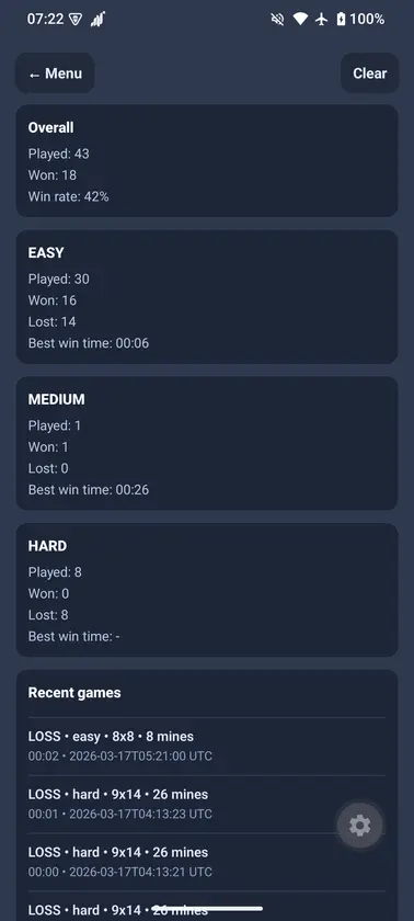 Minesweeper SE screenshot 5