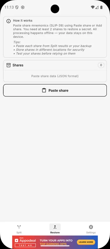 Shamir Safe screenshot 7