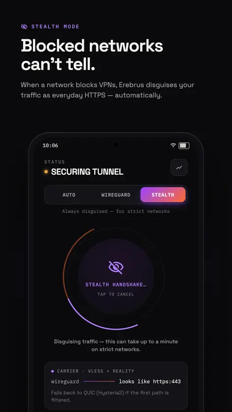 Erebrus VPN screenshot 2