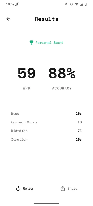 asdf: Typing Speed Test screenshot 3
