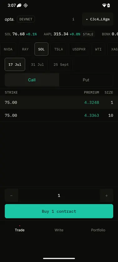 Opta screenshot 1