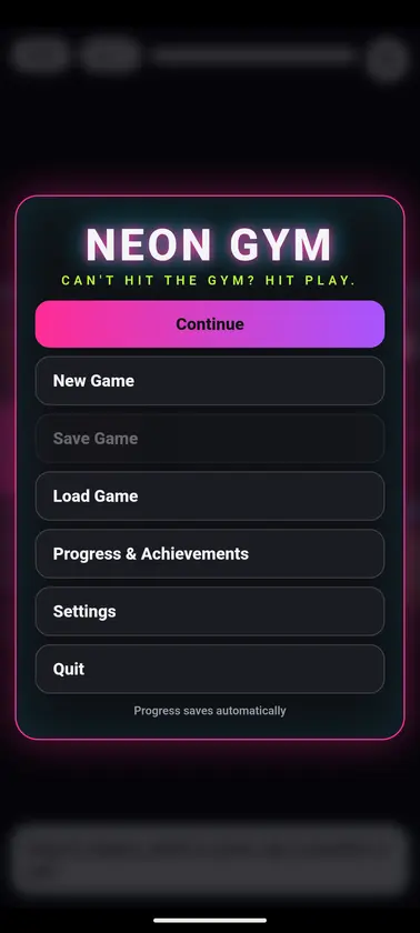 Neon Gym screenshot 1