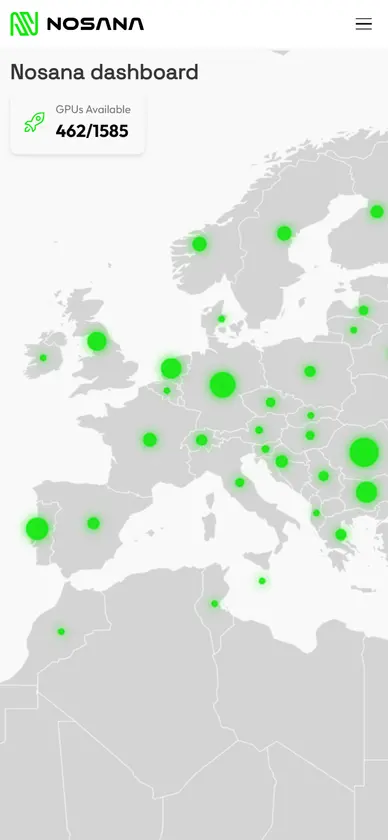 Nosana Dashboard screenshot 1