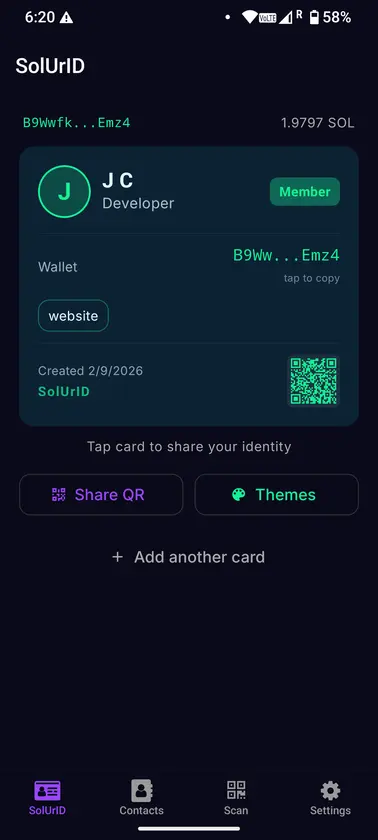 SolUrID — Sol Your ID screenshot 2