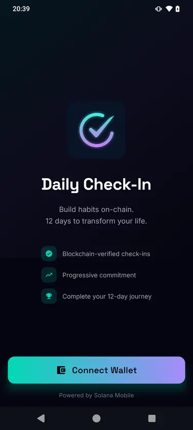 Daily Check-In screenshot 1